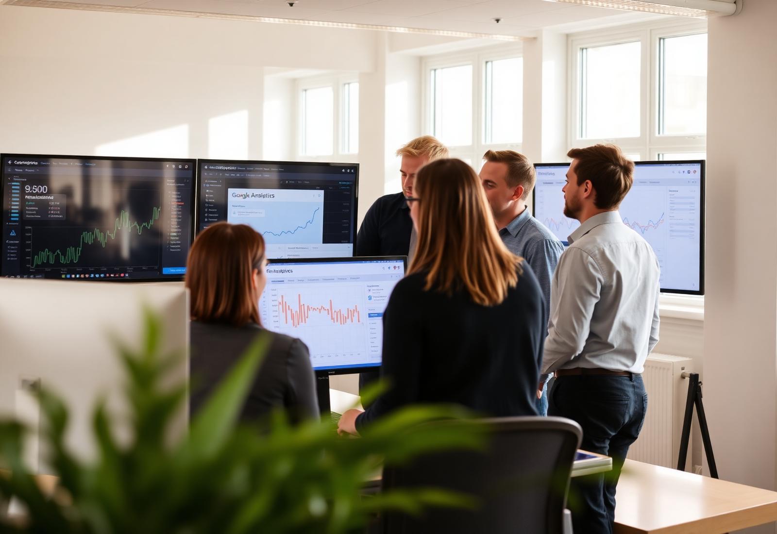 E-expertens team arbetar med Google Analytics